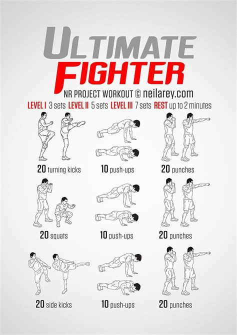 ufc fighter workout routine